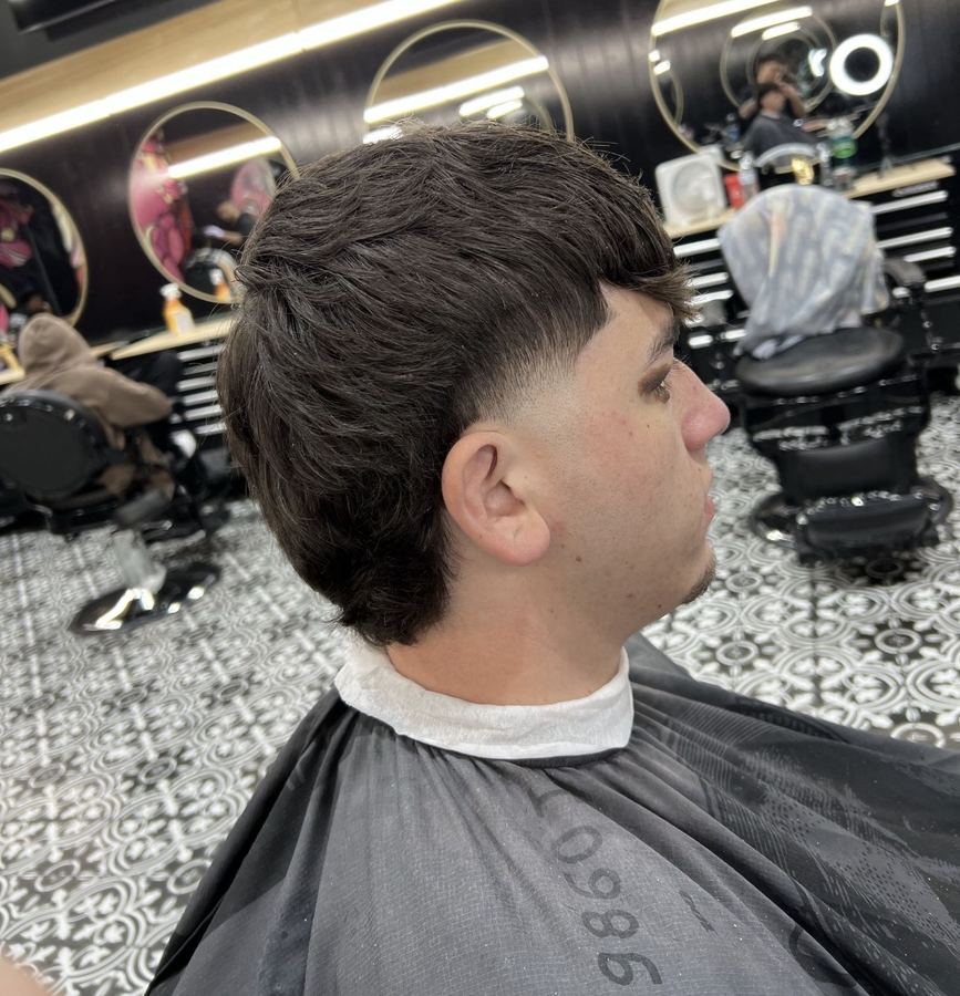 Slick back textured